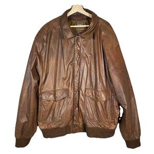 Vintage Adventure Bound Wilsons Thinsulate Lined Leather Flight Jacket Men XXLT